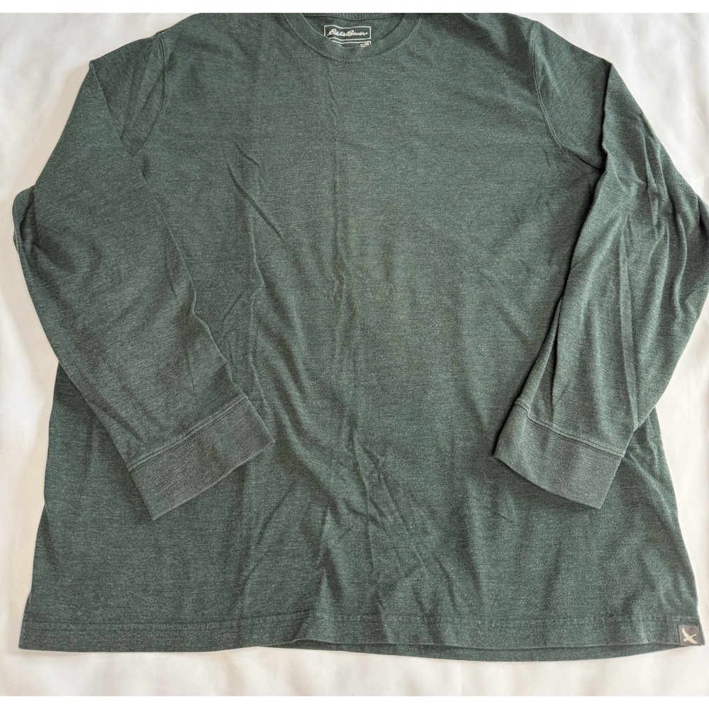 Eddie Bauer Men's 2XL Long Sleeve Green T-Shirt